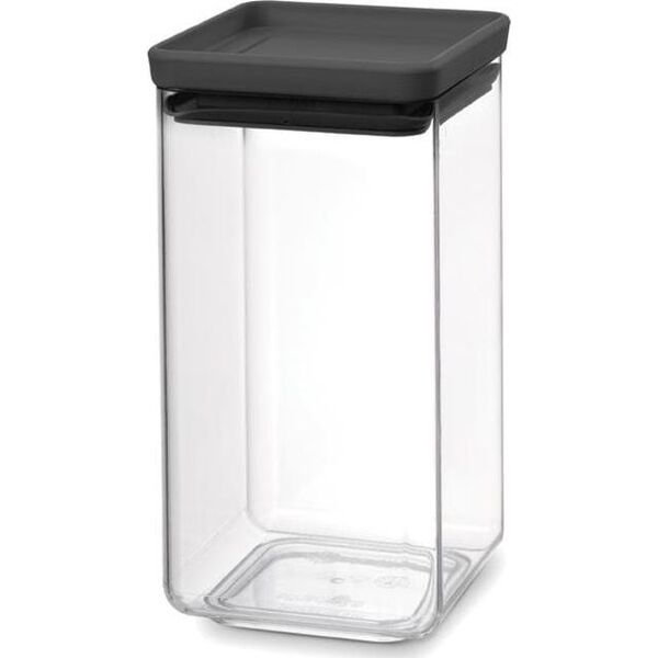 Brabantia Pojemnik kwadratowy 1,6l Tasty+ szary 122385