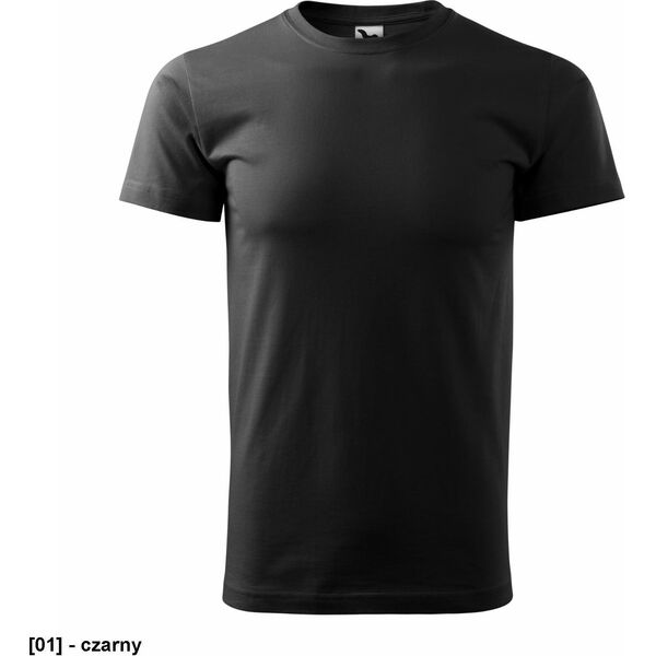 MALFINI Basic 129 - ADLER - Koszulka męska, 160 g/m - czarny 3XL