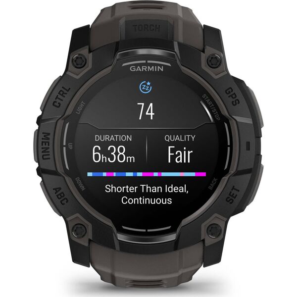 Garmin Instinct 3 AMOLED 50mm Μαύρο (010-03020-00)