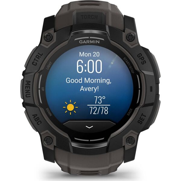 Garmin Instinct 3 AMOLED 50mm Μαύρο (010-03020-00)