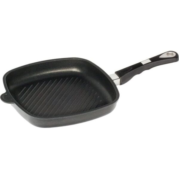 Patelnia AMT-Gastroguss AMT Gastroguss indukcinė keptuvė su griliaus paviršiumi, 26x26 cm
