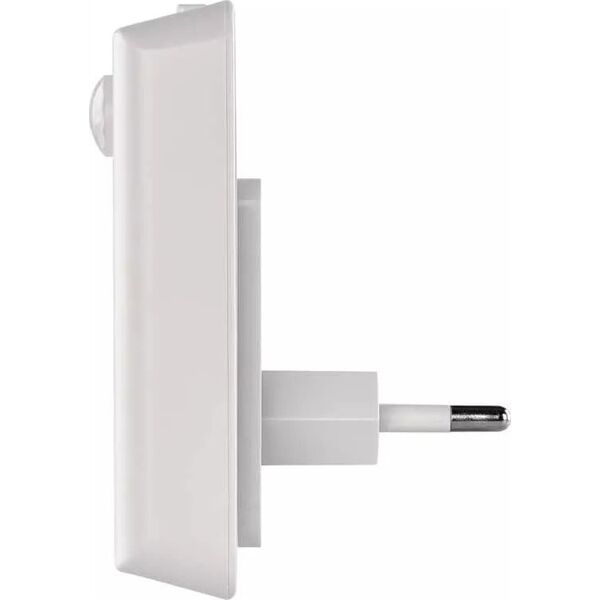 Lampka wtykowa do gniazdka Emos Emos P3319 lampka do gniazdka wtykowa kwadrat z czujnikiem ruchu 1x0,5W LED 3000K biała