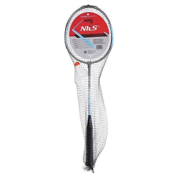 Nils Extreme NRZ002 STEEL / ZESTAW DO BADMINTONA 2 RAKIETY + LOTKA NILS