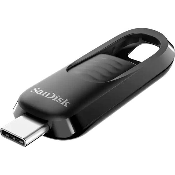 Pendrive SanDisk SanDisk Flash Disk 128GB Ultra Slider, USB-C 3.2, Černá