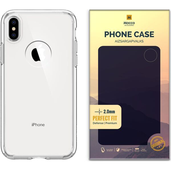 Θήκη Σιλικόνης Mocco Original Clear Case 2mm για Apple iPhone XS Max Διαφανής
