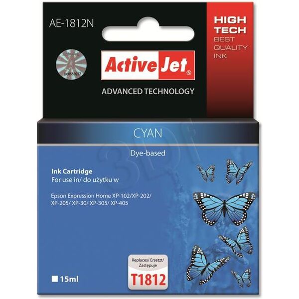 Tusz Activejet tusz AE-1812N / T1812 (cyan)