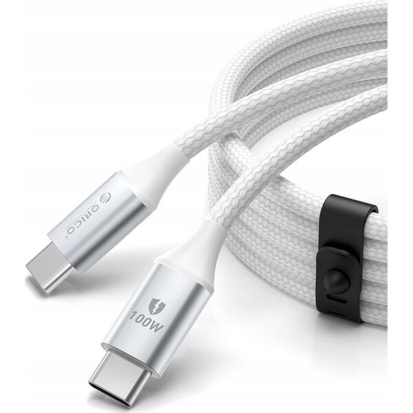 Καλώδιο USB-C σε USB-C 1m 5A 100W - λευκό