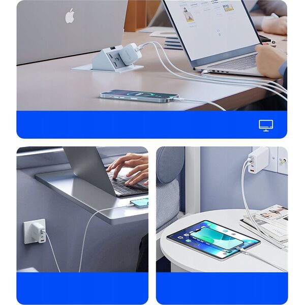 Καλώδιο USB-C σε USB-C 1m 5A 100W - λευκό