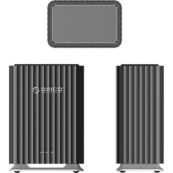 Περίβλημα δίσκου για 2 δίσκους 2,5" HDD/SSD / 3,5" HDD (Direct Attached Storage) - μαύρο