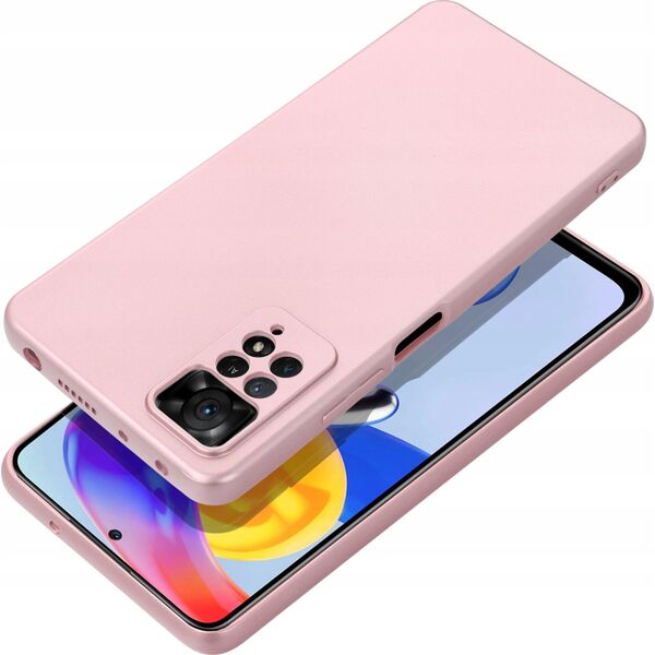 Θήκη METALLIC για XIAOMI Redmi NOTE 14 PRO 4G ροζ