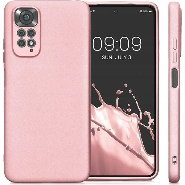 Θήκη METALLIC για XIAOMI Redmi NOTE 14 PRO 4G ροζ