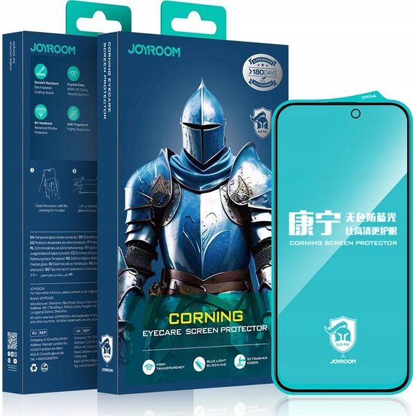 Tempered glass Joyroom JR-MKN0313 Corning Eyecare για iPhone 15 Plus/16 Plus