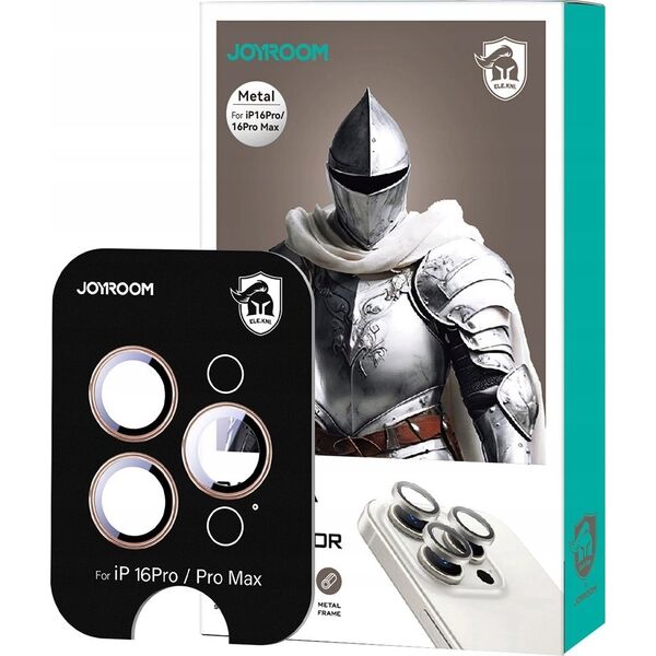 Προστατευτικό γυαλί JOYROOM JR-MFY0260 για φακούς iPhone 16 Pro/16 Pro Max - μαύρο