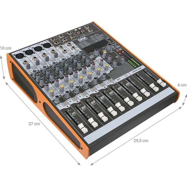 DNA DNA ME-8FX mikser audio 8 kanał USB Bluetooth