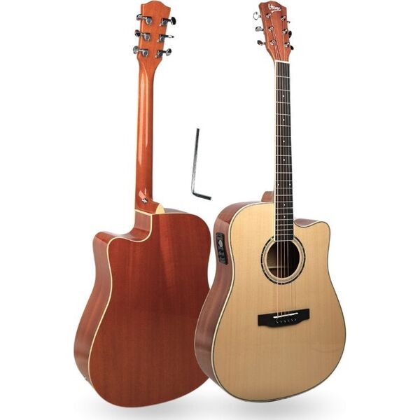 V-Tone V-TONE VEAG1 CE NT gitara elektroakustyczna 4/4 dreadnought cutaway natural