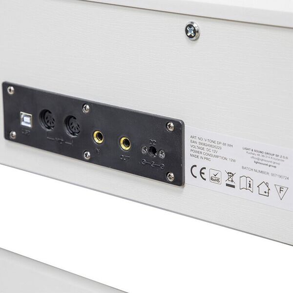V-TONE DP-88 WH białe pianino cyfrowe ze statywem drewnianym