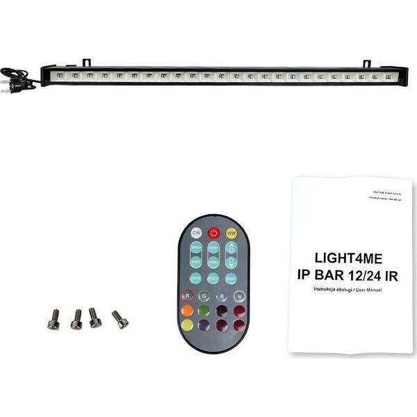 LIGHT4ME IP BAR 24 IR listwa oświetleniowa belka LED IP65 Bluetooth oświetlenie sceniczne sterowane smartfonem pilot