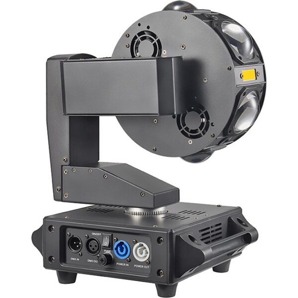 LIGHT4ME UFO multiefekt świetlny LED 6w1 efekt beam RGBW 3x laser stroboskop efekt ring RGB