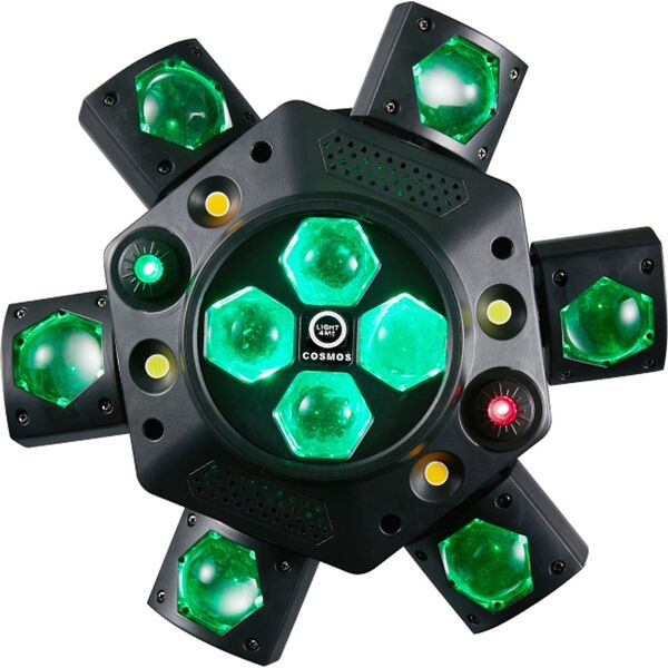LIGHT4ME COSMOS multiefekt świetlny LED RGBWA 6w1 efekt beam Bee Eye 2x laser stroboskop