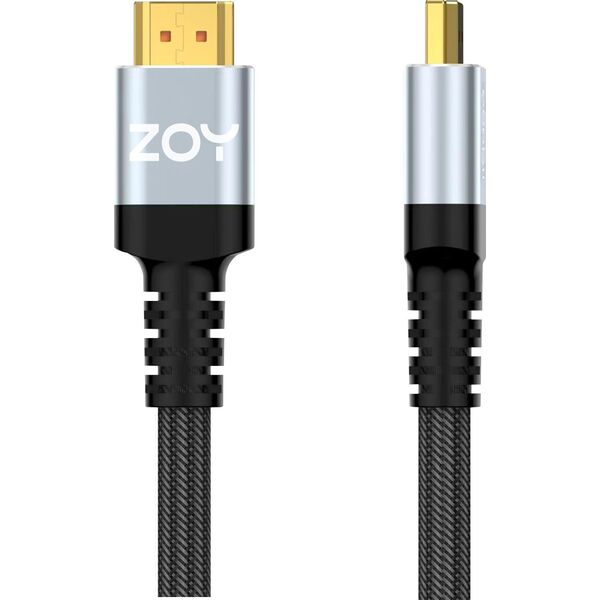 Kabel ZOY HDMI 3m standard 2.1 + rzep ZCH3
