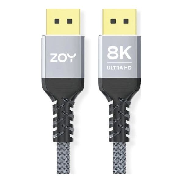 Kabel ZOY DisplayPort 1.4 5m + rzep ZCD5