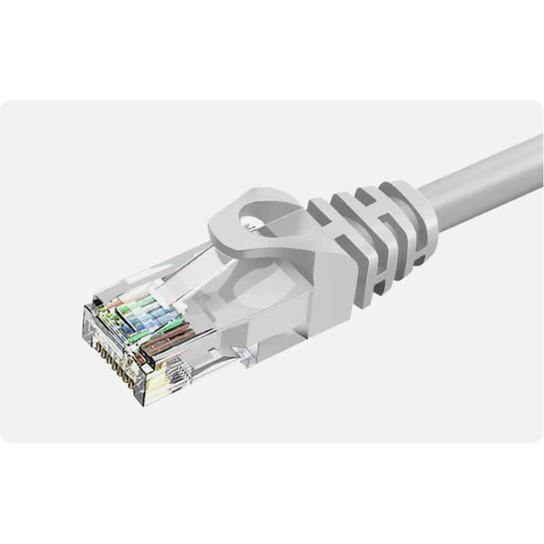 ZOY Kabel Sieciowy Ethernet Cat. 6a UTP CCA Niebieski 0,25m ZCR025B
