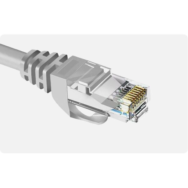 ZOY Kabel Sieciowy Ethernet Cat. 6a UTP CCA Niebieski 0,25m ZCR025B