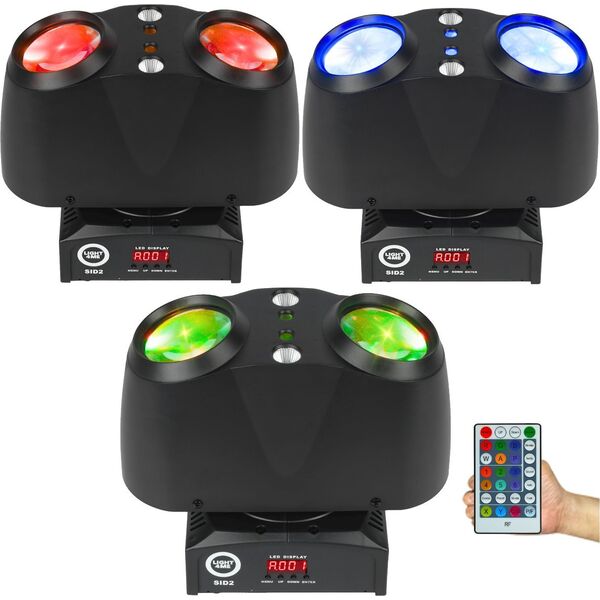 LIGHT4ME SID2 multiefekt świetlny LED 4w1 efekt beam RGBW laser R/G stroboskop