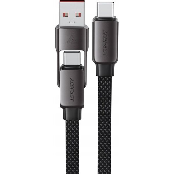 Καλώδιο Acefast C13-04 USB-C - USB-A / USB-C 480Mb/s 3A 1.2m - μαύρο