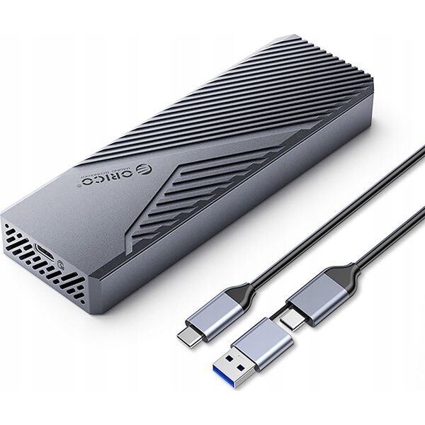 Θήκη δίσκου M.2 NVME USB-C 3.2 20Gbps - γκρι