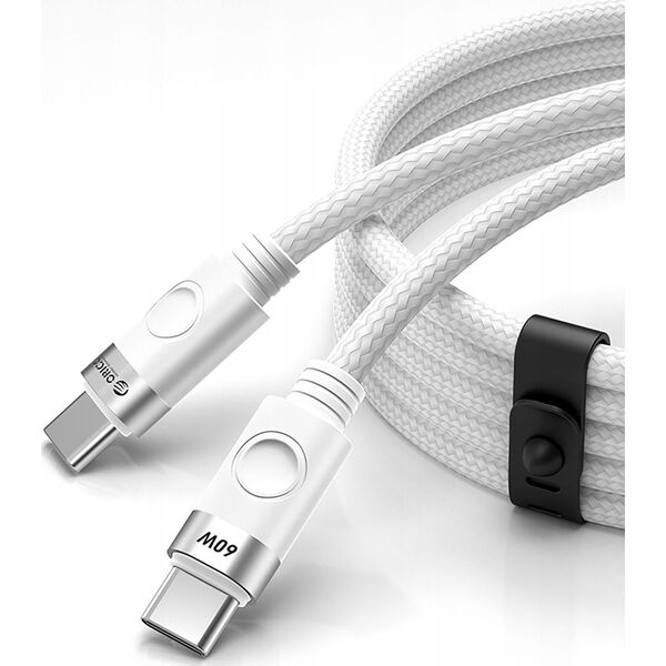 Καλώδιο USB-C σε USB-C 1m 3A 60W - λευκό
