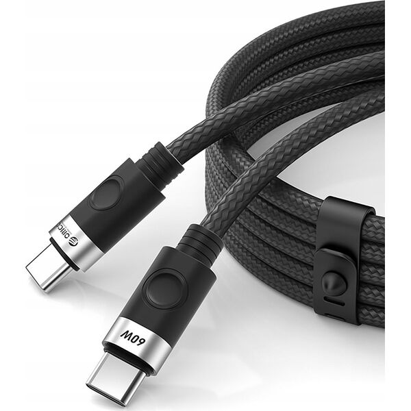 Καλώδιο USB-C σε USB-C 1m 3A 60W - μαύρο