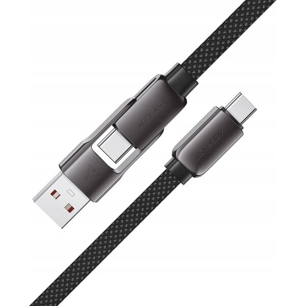 Καλώδιο Acefast C13-05 USB-C - USB-A / USB-C 480Mb/s 3A 0.2m - μαύρο