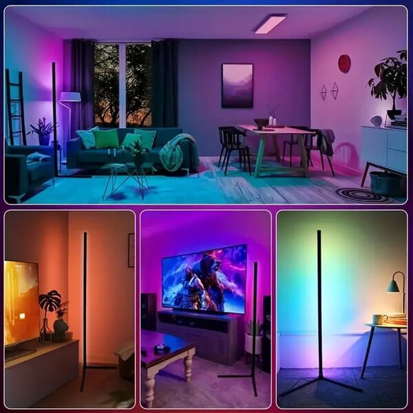 LIGHT4ME WALL POLE 1 narożna lampa podłogowa RGB LED biała pilot bezprzewodowy