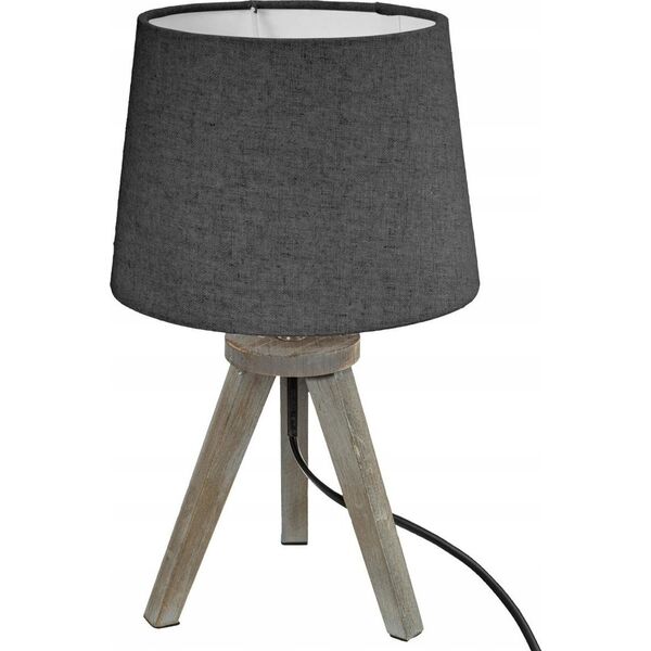 Lampa stołowa Atmosphera Lampa stołowa MINI GRIS, drewniane nóżki, 30 cm