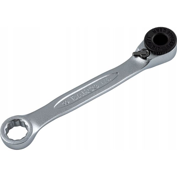 Bahco Antgalių terkšlytė, reversinė 1/4" su 8mm kilpiniu raktu Bahco