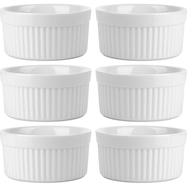 Miseczki do zapiekania ceramiczne białe 260 ml 6 szt.