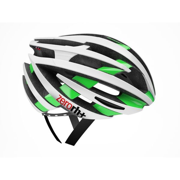 RH+ Kask rowerowy ZY ShinyWhite-ShinyGreen EHX6055 15 biało-zielony r. L/XL (58-62)