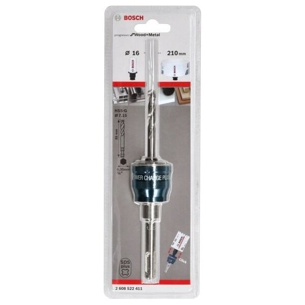 Bosch SDS plus adapter BOSCH Power Change Plus, with centering drill HSS-G O 7.15 x 85 mm, LOCK