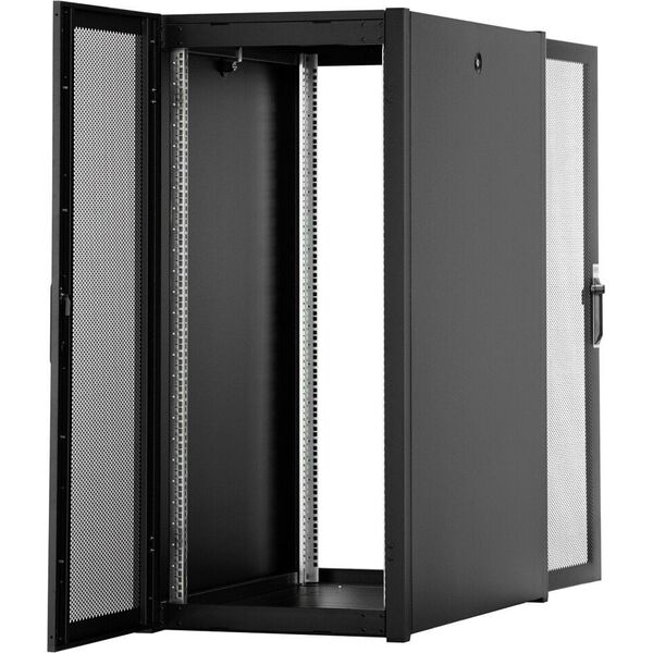 Ντουλάπι Hyperice Ανεξάρτητο ντουλάπι δικτύου Hyper Pro 19" 26U ράφι 600x1000, διάτρητη μπροστινή πόρτα, μαύρο, 1000kg 14204461 4016032494072