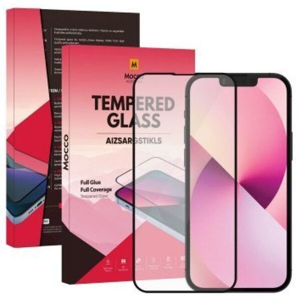 Mocco Full Glue Signature Edition Tempered Glass Full Coverage with Frame  Apple iPhone 15 Pro Max Black