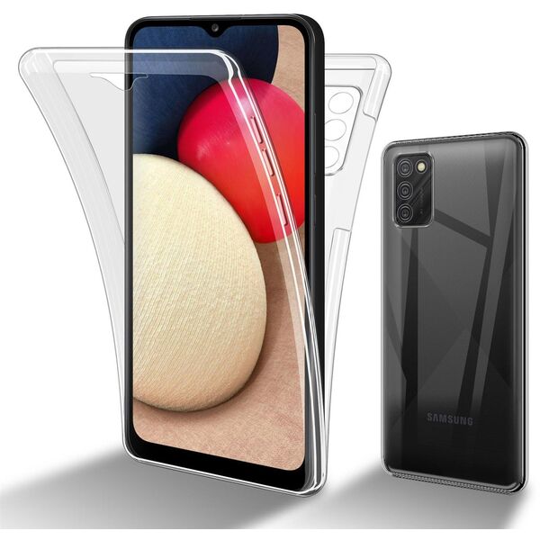 Θήκη Πλάτης Ακρυλική Mocco Θήκη Σιλικόνης για Samsung Galaxy A02S Διαφανής