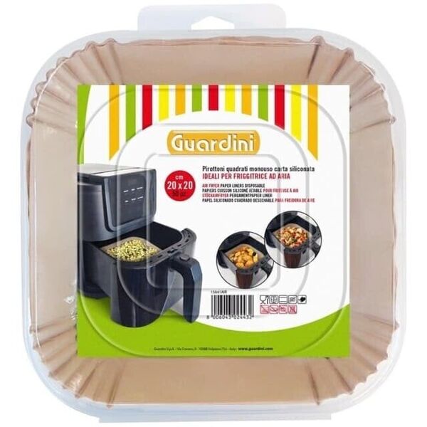 Τετράγωνες χάρτινες φόρμες 50 τεμ. Air Fryer 20x20x4 7cm 8006043024432