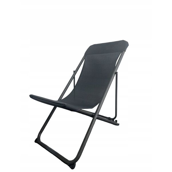 ΞΑΠΛΩΣΤΡΑ ΚΑΜΠΙΝΓΚ PLATINET 52X77X90 cm ΜΑΥΡΟ 46138