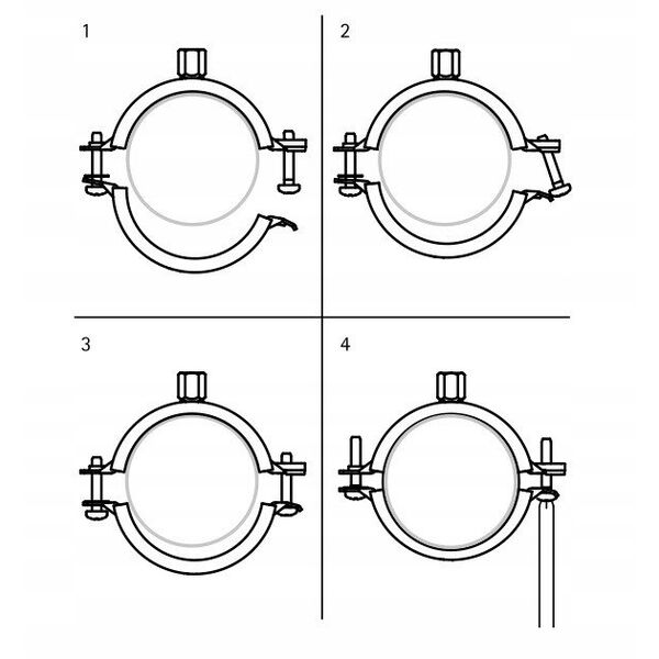 Σφιγκτήρας KSB2 EPDM M8/10 192-200mm
