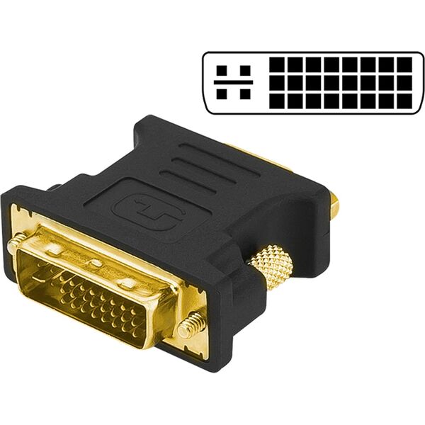 Adapter AV Blow 92-103# Przej.dvi wtyk - vga gniazdo 15pin