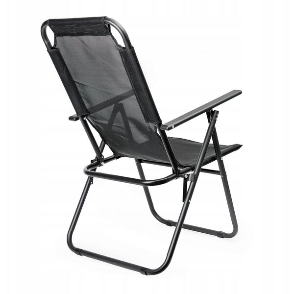 ΠΤΥΣΣΟΜΕΝΗ ΚΑΡΕΚΛΑ CAMPING PLATINET 62X45X102 CM ΜΑΥΡΟ 46140