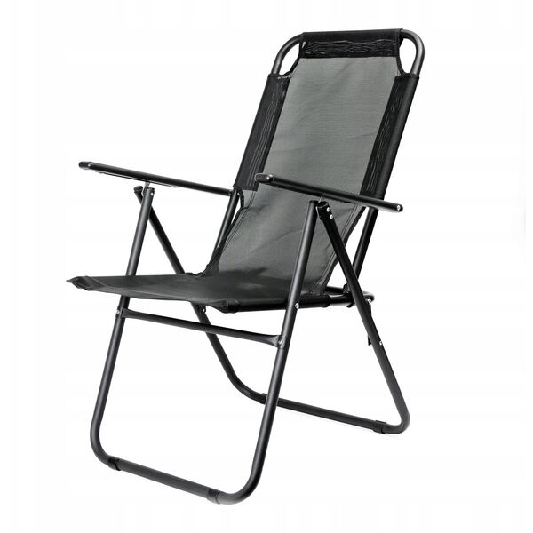 ΠΤΥΣΣΟΜΕΝΗ ΚΑΡΕΚΛΑ CAMPING PLATINET 62X45X102 CM ΜΑΥΡΟ 46140