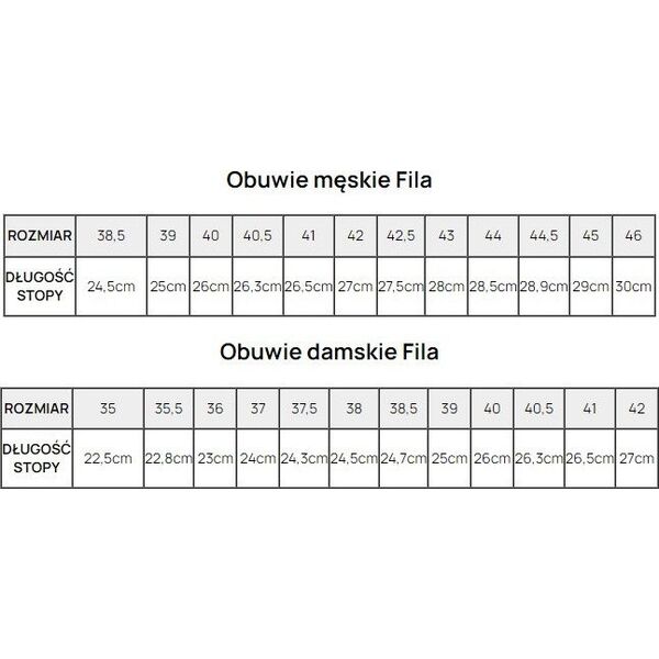 Buty męskie Fila Rega NF białe FFM0370 10004 44