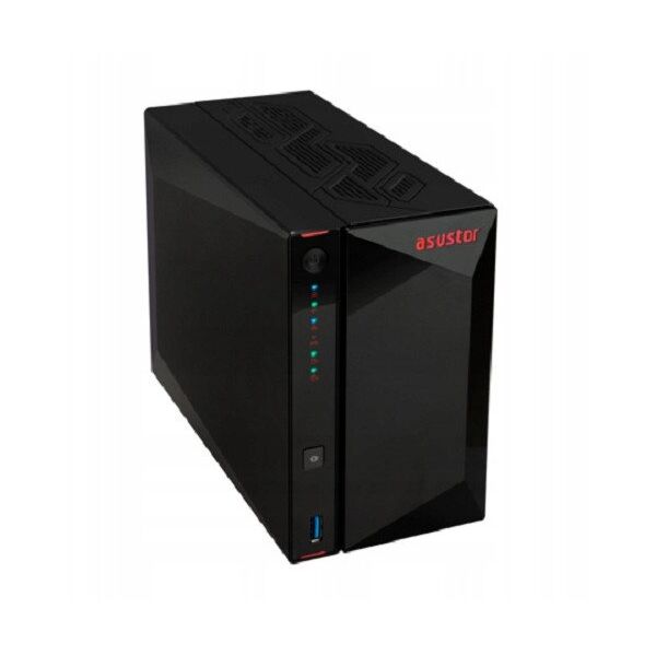 Διακομιστής αρχείων Asustor NIMBUSTOR 2 GEN2 AS5402T 2-bay, Intel Celeron N5105 Quad-Core 2.0GHz, 8GB RAM DDR4. 2x2.5 GbE LAN, 3x USB 3.2. HDMI 2.0B, 4 x M.2 NVMe